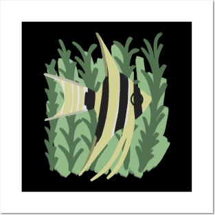 freshwater angelfish Posters and Art